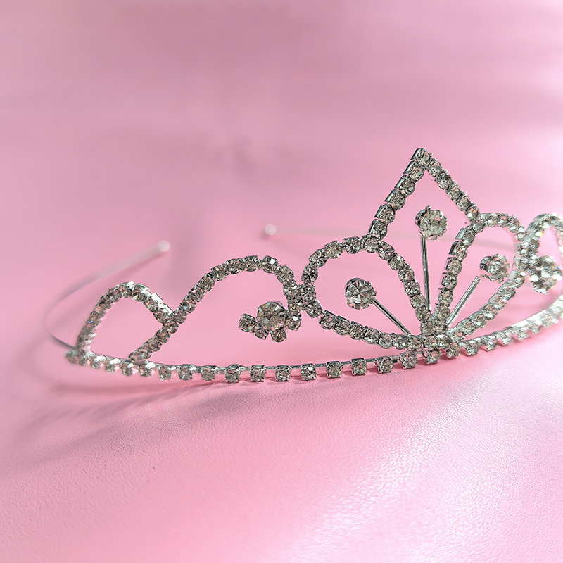 Women Accessories For Wedding - Серебряная корона со стразами, роскошная хрустальная