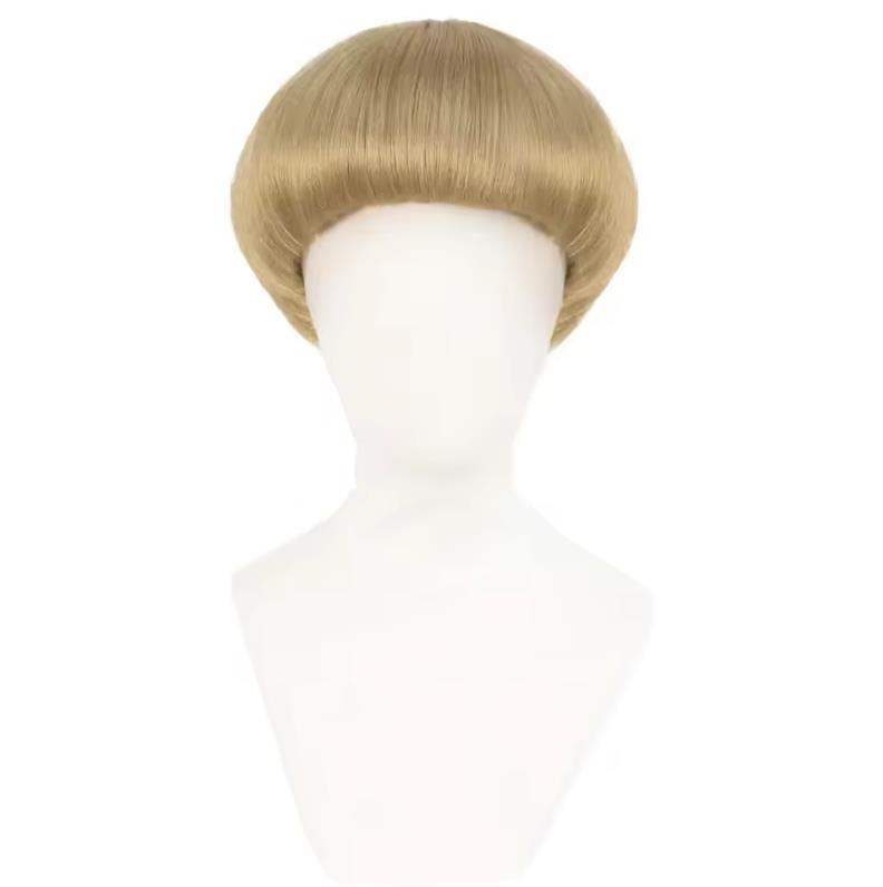 Women'S Accessories In The 70S - Короткий блонд-парик боб с челкой, парик-грибок