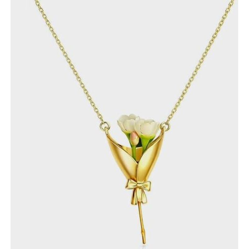 Women Accessories Bouquet - Ожерелье-держатель для цветов 2026, подвеска-букет цветов
