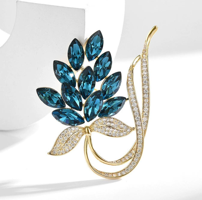 Women Accessories Bouquet - Модные броши-букеты со стразами для женщин