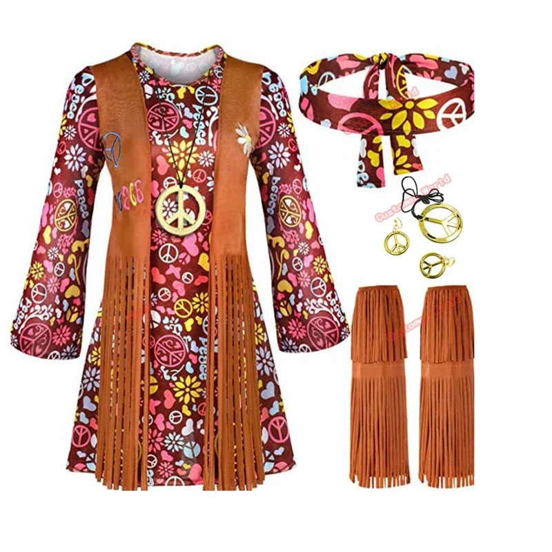 Women'S Accessories In The 70S - Peace Love Женская вечеринка 60-х 70-х