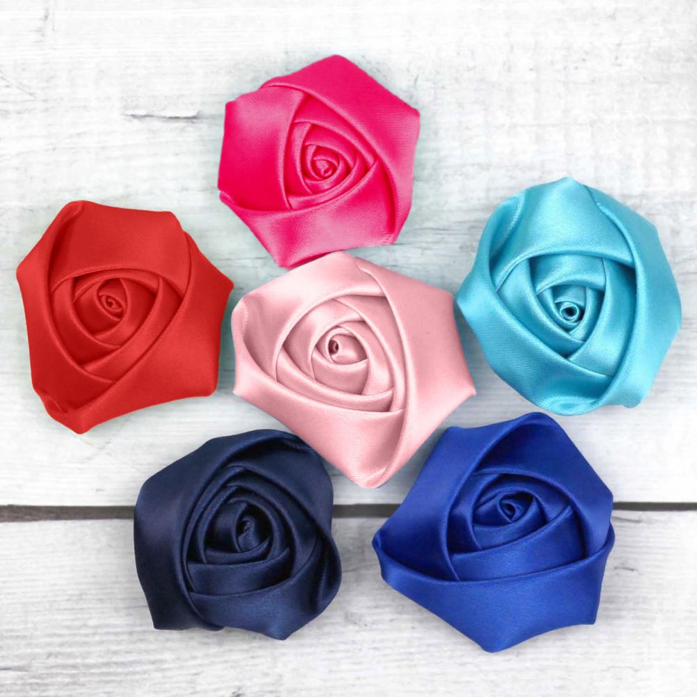 Women Accessories Bouquet - 6 шт. атласных роз ручной работы