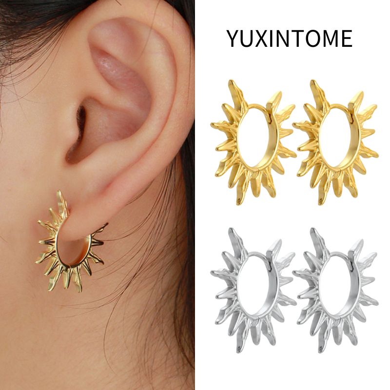 Statement Earrings Oversized - Серьги-кольца из стерлингового серебра 925 пробы,