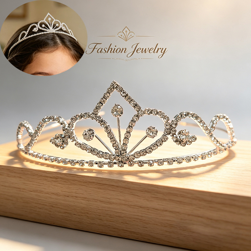 Серебряная корона со стразами, – обзор и цена Women Accessories For Wedding