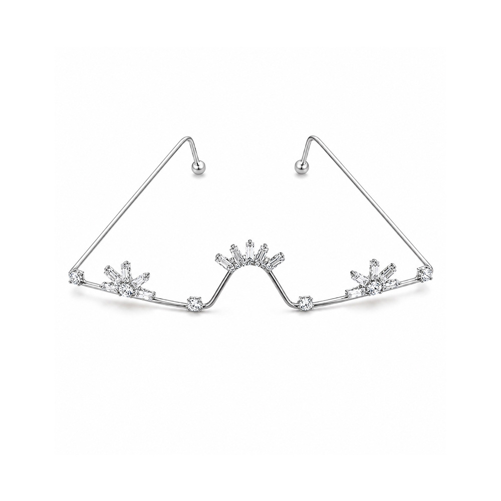 Новые очки без оправы со страз – обзор и цена Women Accessories Chain