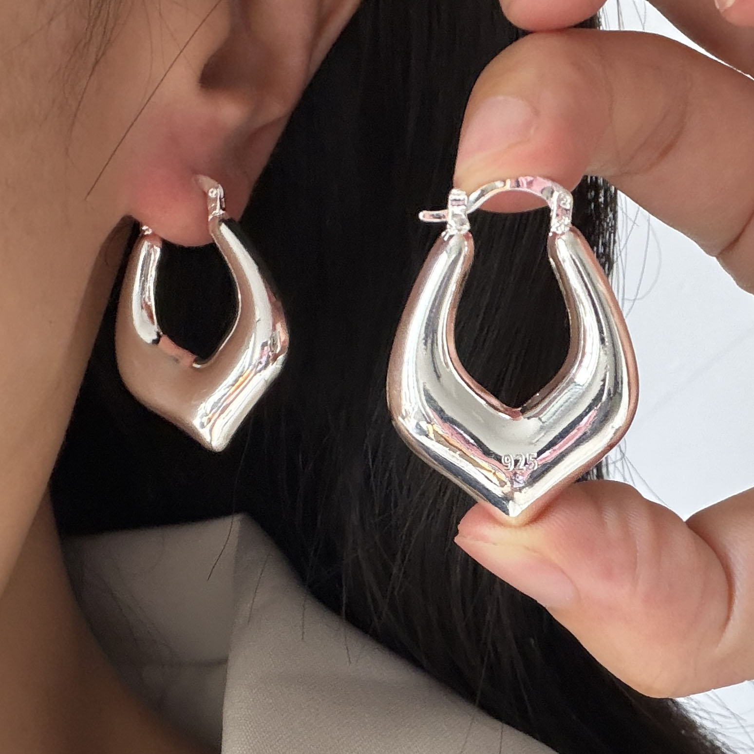 Винтажные серьги из стерлингов – обзор и цена Statement Earrings Oversized
