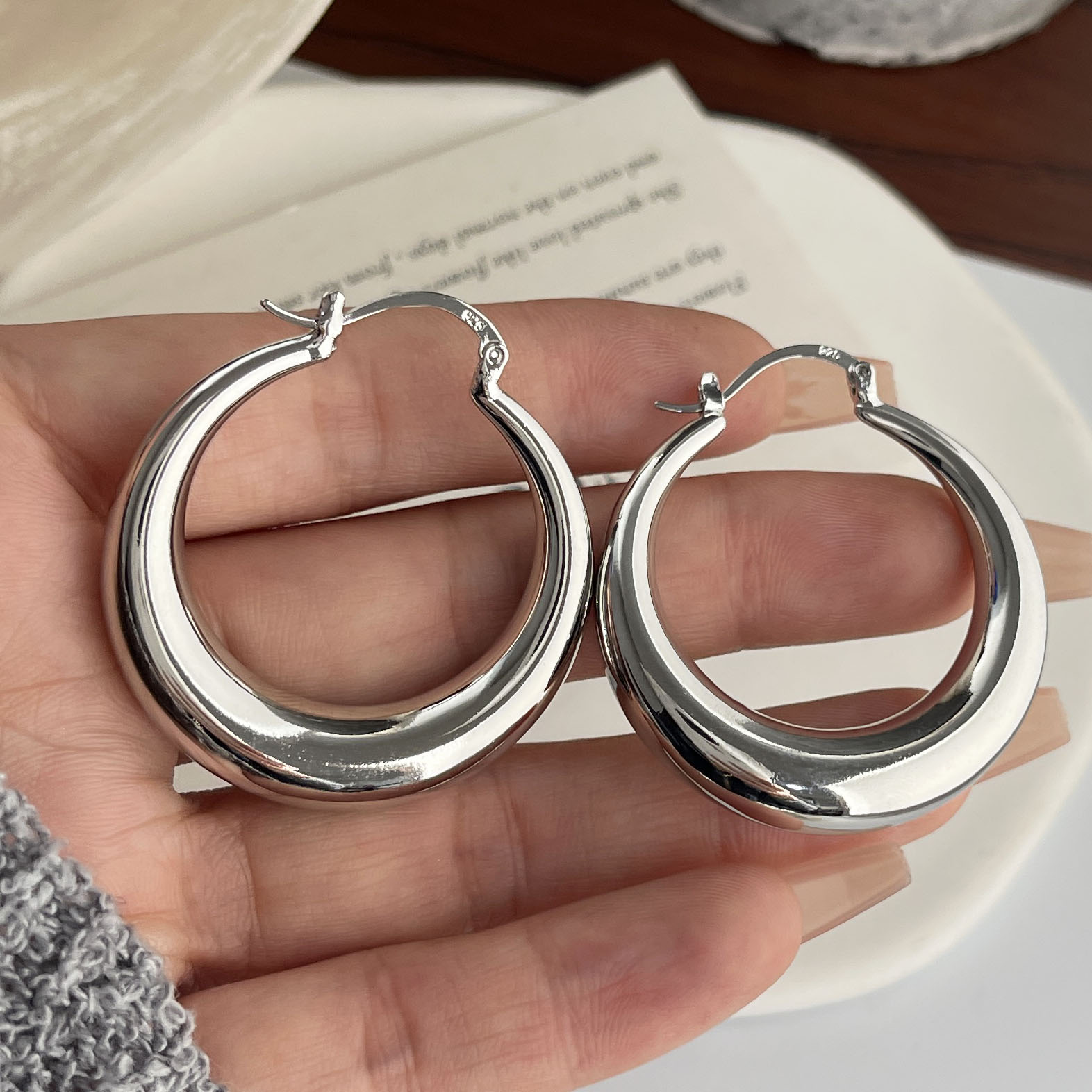 Винтажные серьги из стерлингов – обзор и цена Statement Earrings Oversized