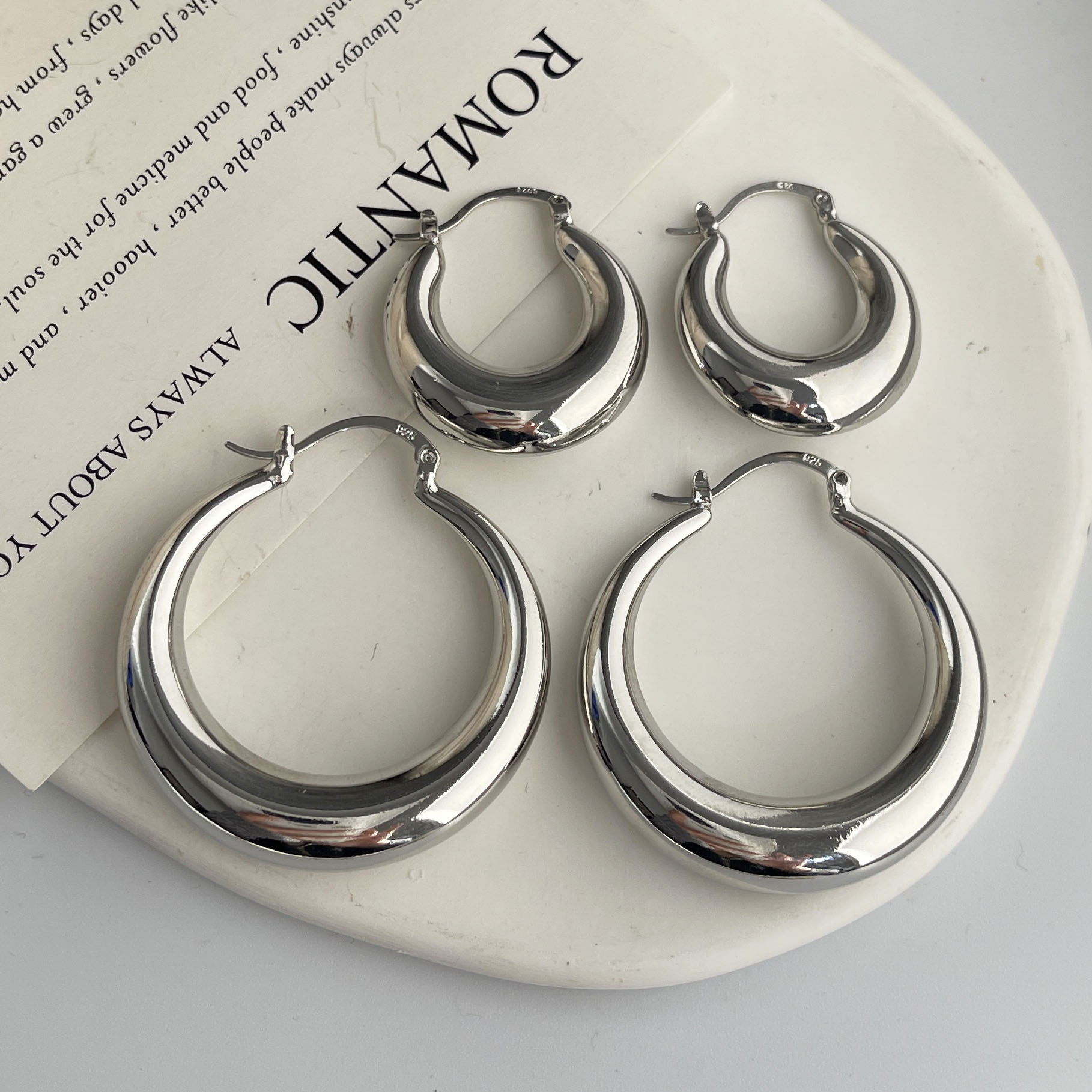 Винтажные серьги из стерлингов – обзор и цена Statement Earrings Oversized