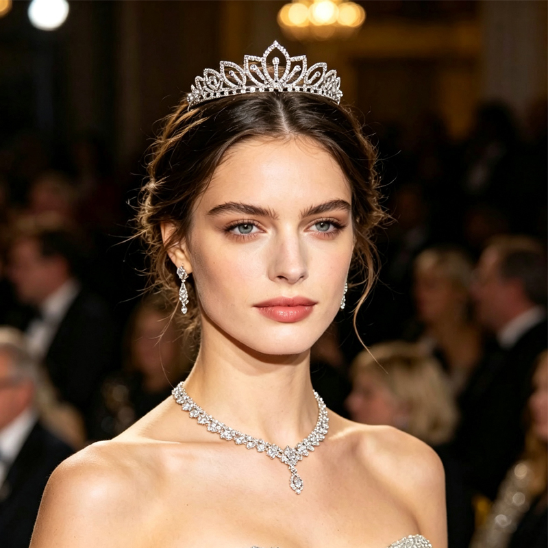 Серебряная корона с блестящими – обзор и цена Women Accessories Gift