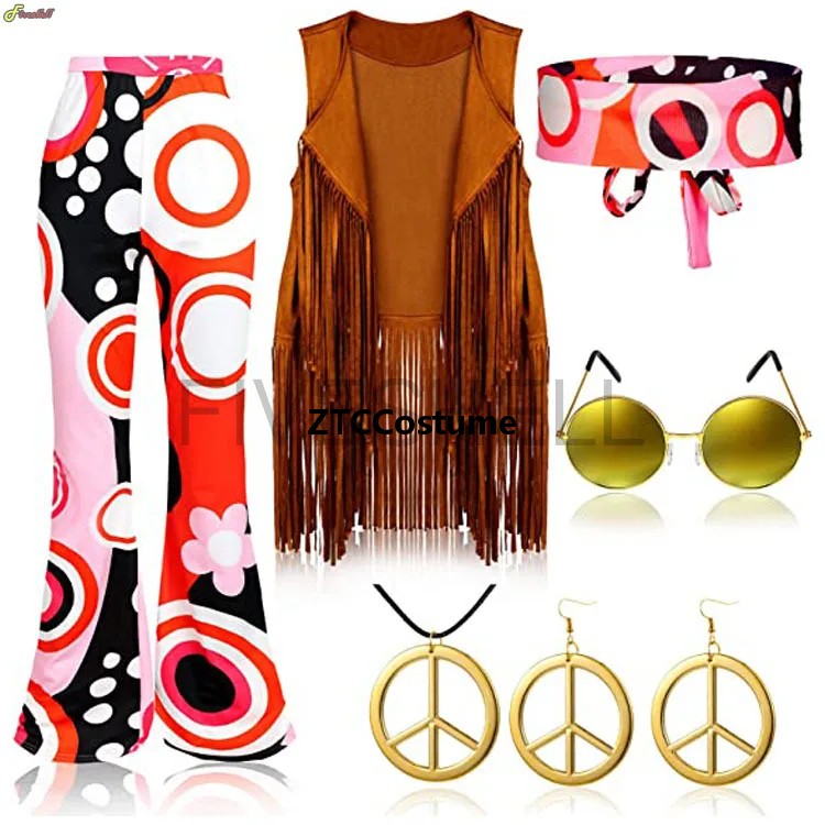Костюм в стиле хиппи для женщи – обзор и цена Women'S Accessories In The 70S