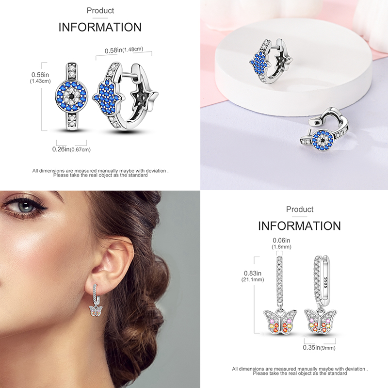 Серьги-кольца серии Blue Stars – обзор и цена Statement Earrings Oversized
