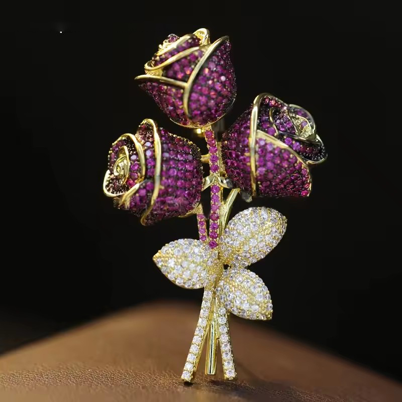 OKILY Роскошная брошь из искус – обзор и цена Women Accessories Bouquet