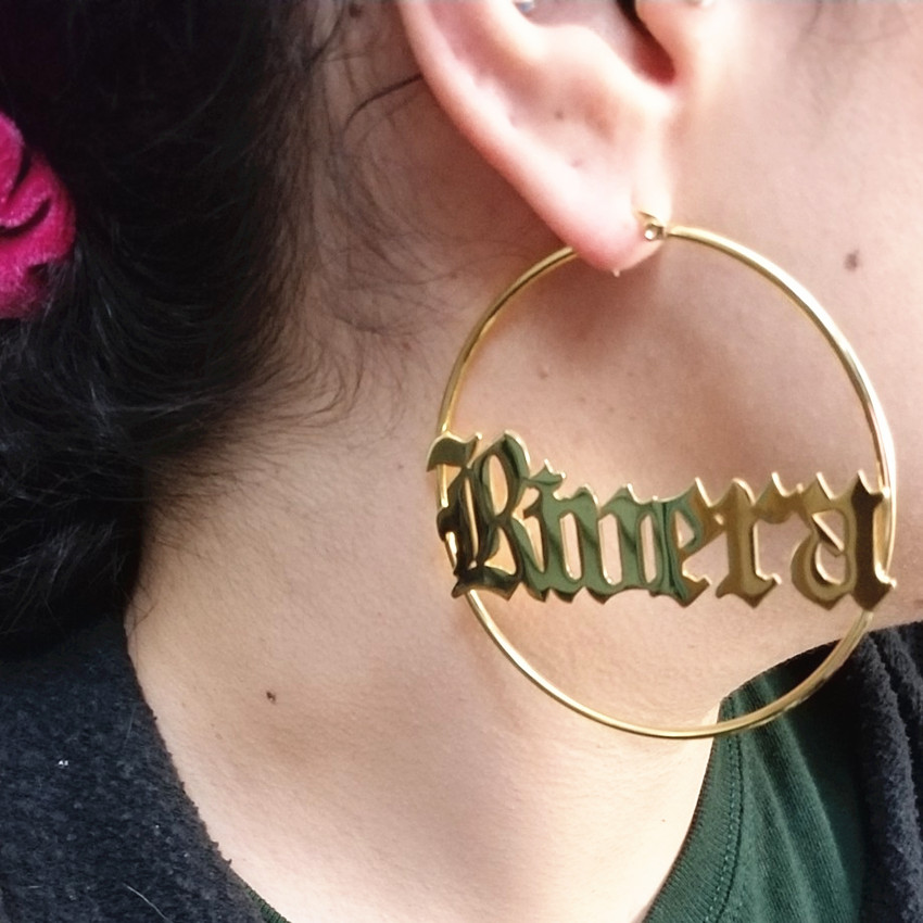Индивидуальные женские большие – обзор и цена Statement Earrings Oversized
