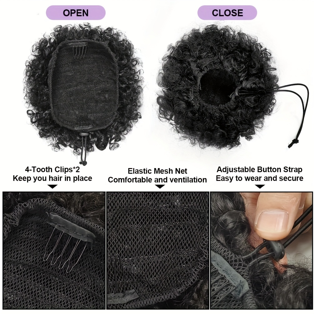 Афро-кудрявые пышные 100% чело – обзор и цена Women Accessories India